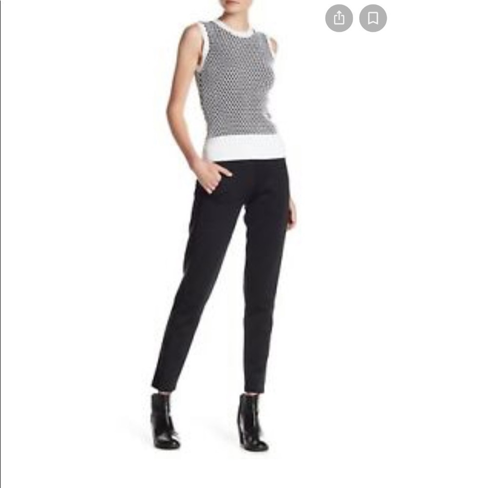 Lime & Vine Perforated Black Leggings.